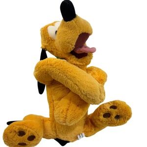 Disney Parks Pluto Plush Dog Stuffed Animal Disneyland Walt Disney World 12 inch